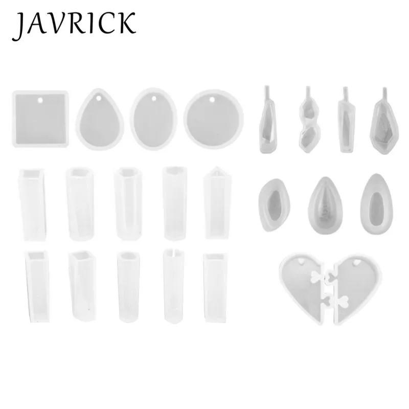 

23 Pcs/set DIY Handmade Jewelry Crystal Epoxy Necklace Pendant Mold Irregular Molds Set