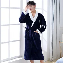 Courple Nightgown Pajamas Winter Warm Sleepwear Pocket Long Sleeve Kimono 2020 Coral Fleece Men&women Robe Lovers Negligee Courple Nightgown Pajamas Winter Warm Sleepwear Pocket Long Sleeve Kimono 2020 Coral Fleece Men&women Robe Lovers Negligee