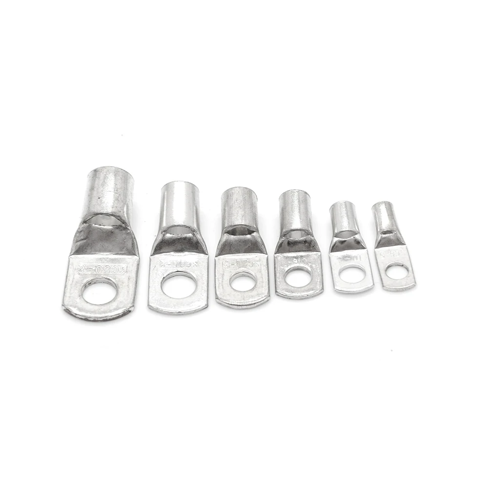 20 шт SC6 5/6 M4/M5/M6/M8 4mm2 6mm2 10/16/25mm2 35/50mm2 4 мм 5 6 8 с отверстием для болта из луженой меди