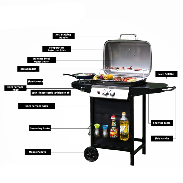Courtyard Outdoor Gas BBQ Grill  2