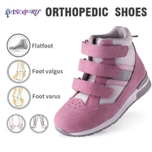Princepard/детская ортопедическая обувь с регулируемым ремешком; корректирующая повседневная обувь с поддержкой лодыжки для детей; обувь для мальчиков и девочек