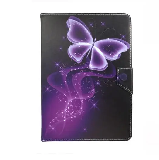 Слоновая кость Универсальный 10,1 дюймовый чехол для Samsung Galaxy Tab 2 10,1 P5100 P5110 P5113 P5200 T530 мультяшный чехол для планшета PU подставка+ ручка - Цвет: Слоновая кость