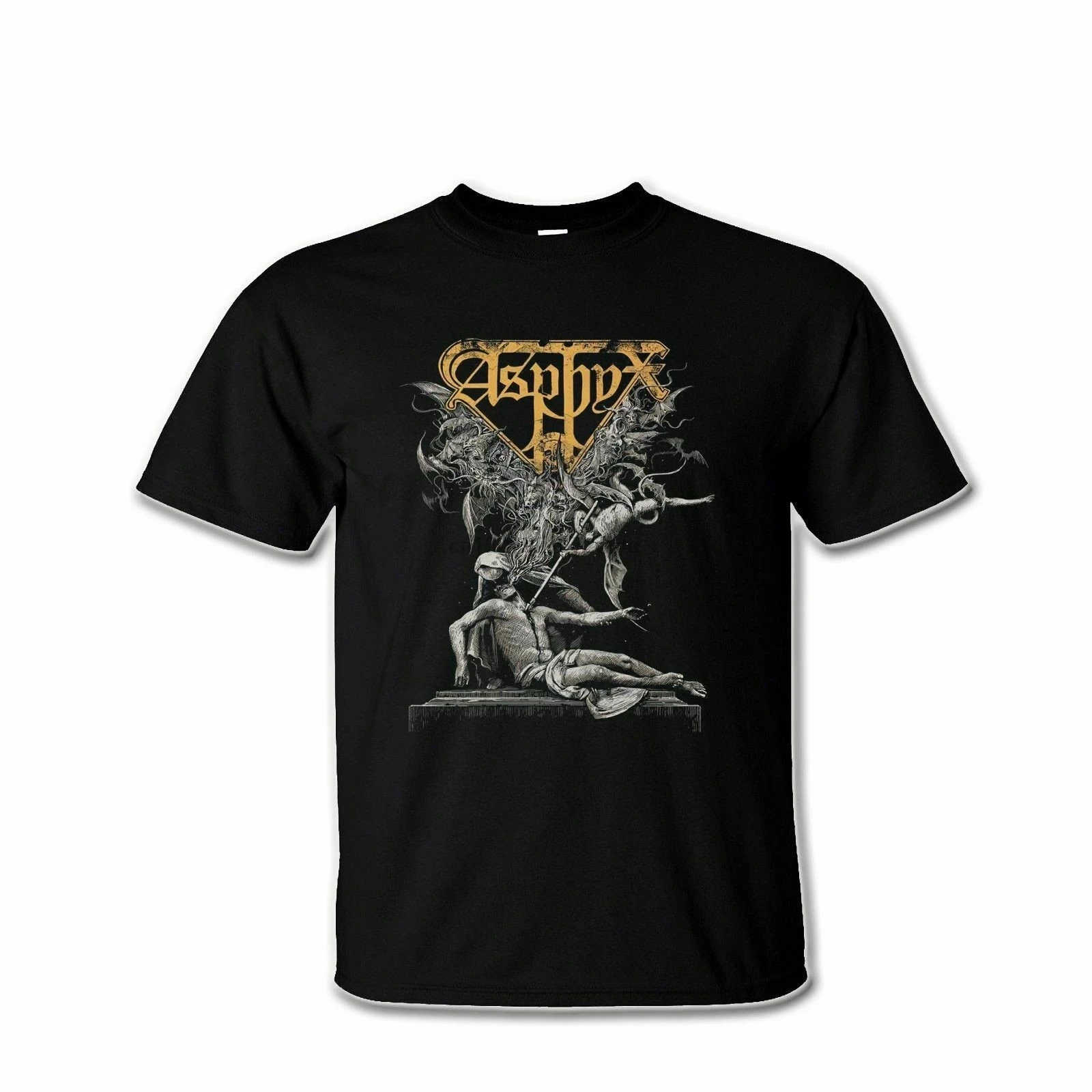 Новый ASPHYX Incoming Death Tour Metal band Мужская футболка Размер S-2XL | одежда