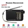 V117 Portable 3 Band Radio AM FM Small Emergency Transistor Radio Receiver Shortwave Battery Powered Tuner Receiver For Senior ► Photo 2/6