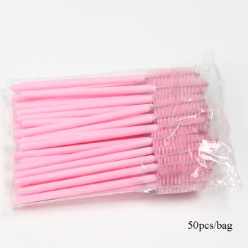 

Permanent makeup tools disposable eye lash eyebrow brushes applicator nylon plastic eyebrow brush for eyebrow tattoo
