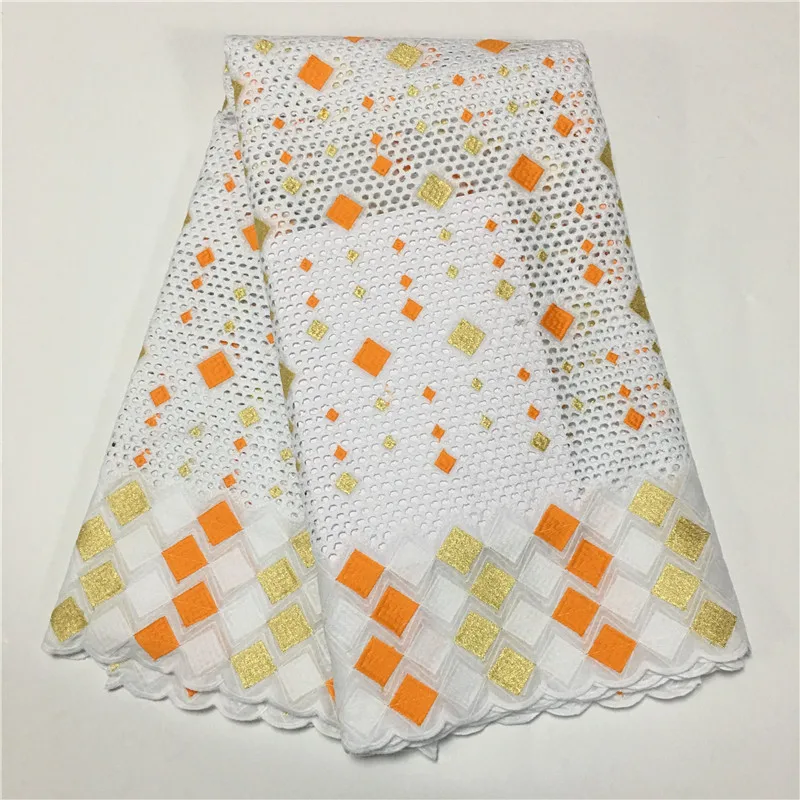 Швейцарская кружевная ткань Тяжелая вышитая бисером африканская кружевная ткань хлопковое кружево «швейцарская вуаль» в швейцарском стиле с камнями 2L21