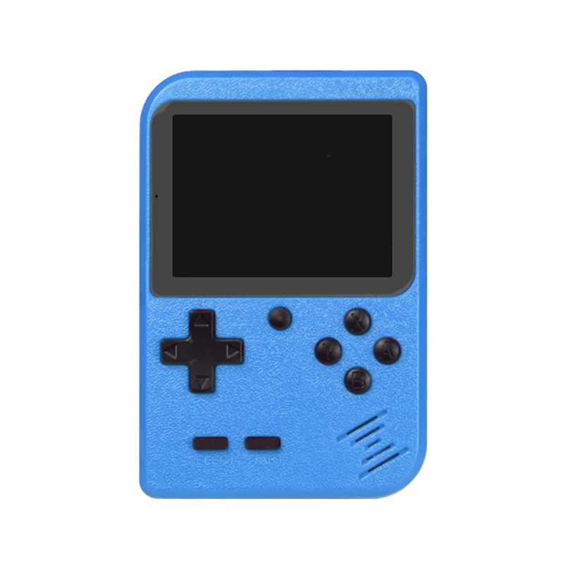 DATA FROG 8 bit портативная игровая консоль мини портативный плеер встроенный 400 игр 3,0 дюймов Ретро видео игровая консоль+ геймпад 2 игрока - Цвет: blue