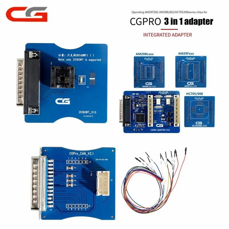 Все адаптеры для CG Pro 9S12 HC705/908 AM29FXXX AM29Blxxx 3 в 1 35160WT адаптер может V2.1 адаптер доступен на выбор