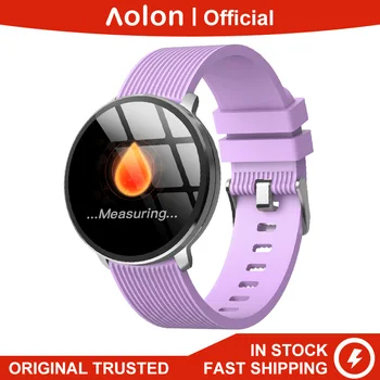 

Aolon LV18 1.3inch Full Touch Screen Heart rate Monitoring Blood Pressure Blood Oxygen Monitor Health Tracker Smart Watch