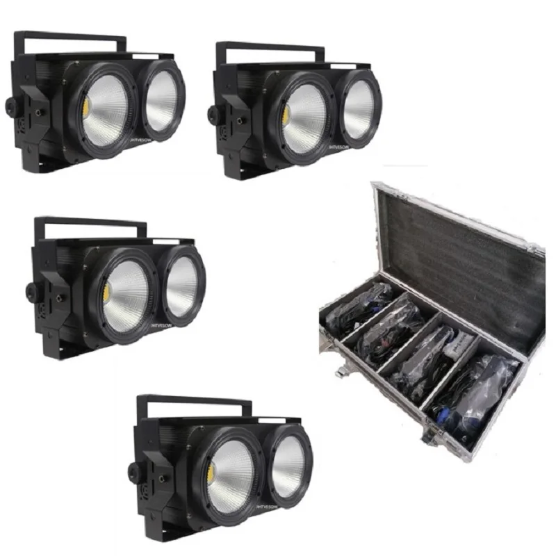 2 eyes LED COB DMX Stage Effect Blinder Light Cool and Warm White Professional &amp DJ Audience Matrix warm&ampcold white 2in1 | Освещение