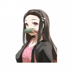 Fuzhen Boutique Decals Exterior Accessories for Demon Slayer Nezuko Bauty Car Stickers Personality Decals Scratch-Proof