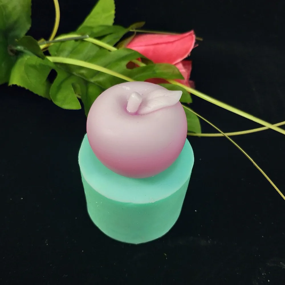 SG0012 PRZY 3D Яблоко Фрукты Силиконовые формы помадка торт форма для мыла свеч Аромат камень формы смолы глины формы