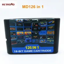 112 in1 & 126 em 1 cartucho de coleção de jogo quente para 16 bits sega megadrive genesis console de jogos de vídeo para pal e ntsc