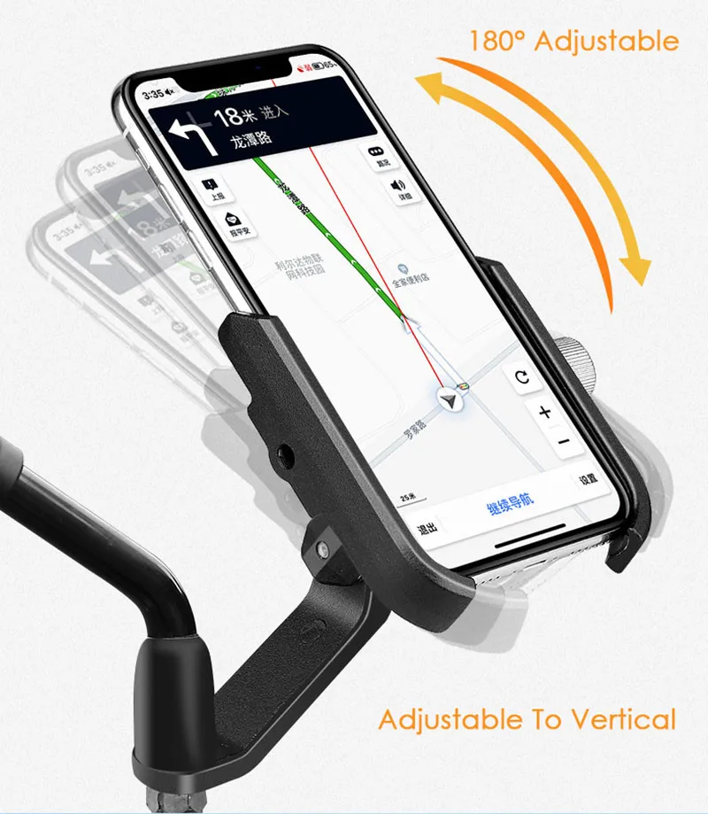 Велосипедный держатель для телефона Сверхлегкий Алюминиевый Сплав мотоцикл велосипед Телефон Кронштейн регулируемый подходит 4,5-6,8 Inche смартфон часть