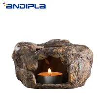 Винтаж японский Стиль грубая Чай кухонная плита подсвечник Керамика чайный набор кунг-фу Чай чашки Кофе молока теплее база ремесла