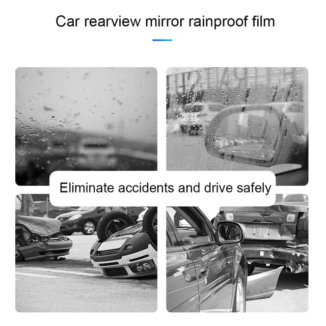 2 teile/los Auto Regen Rückspiegel Filme Wasserdichte Anti-Fog-Auto Spiegel  Regen Abdeckung Anti-regen Auto Fenster regen Schutz Glas Film - AliExpress