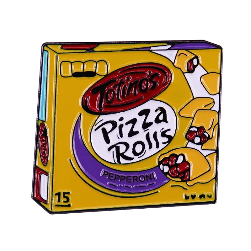 Totino's Pizza Rolls Enamel Pin Delivery Food Brooch Eat Lovers Gift | Украшения и аксессуары