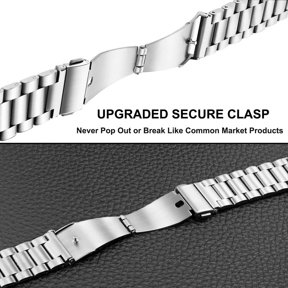 Набор часов для galaxy watch 46 мм/active 2 40 мм 44 ремешок 20 22 сетка Миланская Нержавеющая