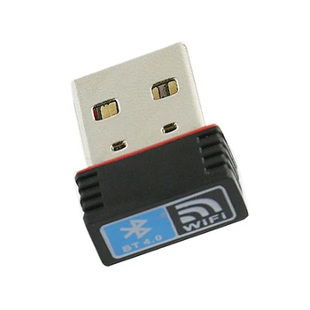 

Mini USB 150Mbps Wireless Adapter WIFI+BT4.0 2.4G 802.11Acbgn Wifi Dongle for Laptop Desktop Computer