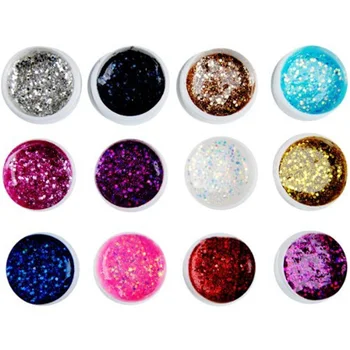 

Acrylic Mix 24 Color 3D Nail Art Painting Drawing UV Gel Polish Kit Glitter Dust Powder DIY Make Up Nails Tool SSwell
