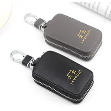 Оригинальные кошельки для ключей, женские, для улицы, модные, трендовые, квадратные, одноцветные, кожаные, на молнии, многофункциональные, брелок, кошелек