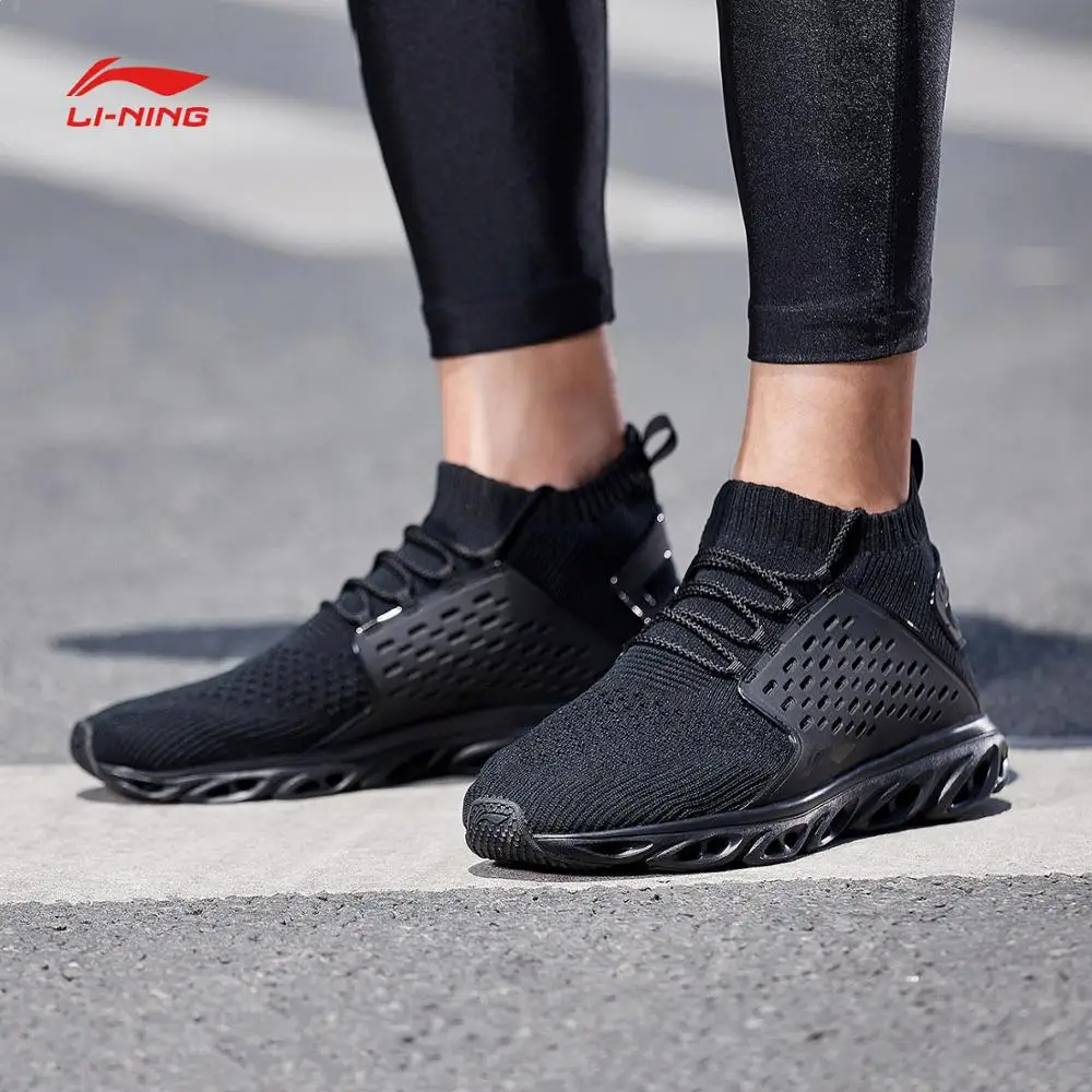 Li-Ning Для мужчин LN ARC подушке обувь для бега легкая Вес из дышащего материала с высоким вырезом стабильный подкладка Спортивная обувь