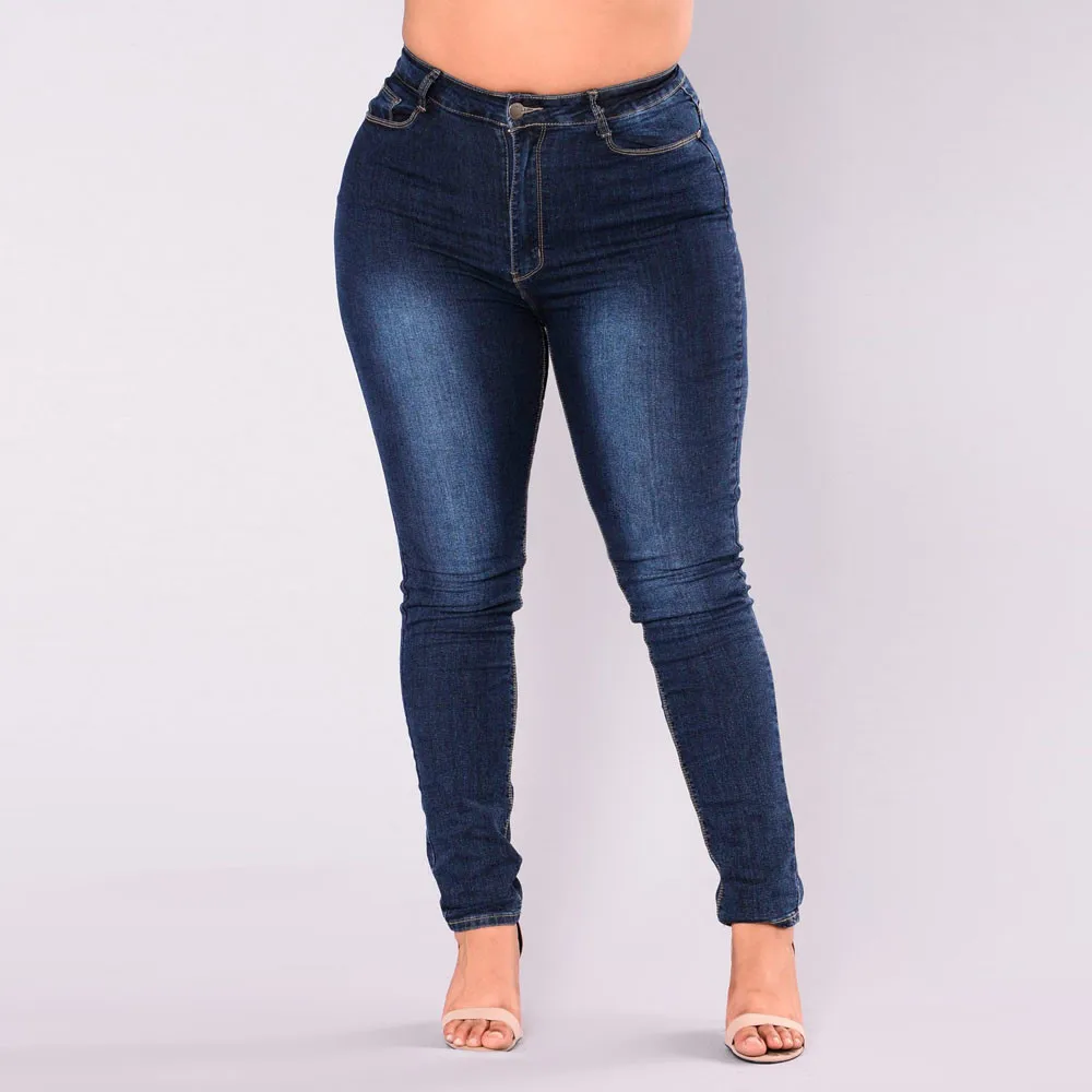 Jeg har en engelskundervisning manifestation Konkurrere 40#women Big Size Skinny Jeans Women Casual High Waist Pencil Pants Slim  Women's Denim Trousers Jeans For Women - Jeans - AliExpress