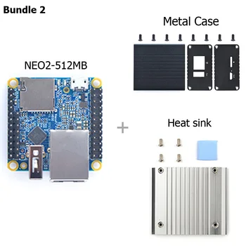

NanoPi NEO2 Allwinner H5,64 Bit High-performance,Quad-Core A53 Demo Board,Running UbuntuCore with Metal case NanoPi NEO2