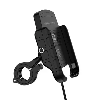 

Waterproof 12V Motorcycle Phone Qi Fast Charging Wireless Charger Bracket Holder Mount Stand for iPhone Xs MAX XR X 8 Samsung Hu