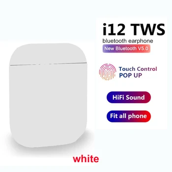

Huawei Samsung 2020 New I12 TWS Wireless Headset Mini Earplug Bluetooth Five Stereo Headset 5.0 Charging Case I12-tws Type C 32