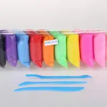 Горячая ультра-светильник глина 12 цветов Детский пластилин для обучения DIY игрушки нетоксичные экологически чистые глина набор