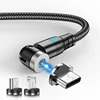 Lovebay 2 м Магнитный кабель Micro USB 540 ° новый тип C зарядное устройство Быстрая зарядка Магнитный зарядный провод шнур для телефонов iPhone 11 Android ► Фото 1/6