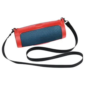 

Silicone Case Cover Skin With Strap Carabiner for Charge 4 Portable Wireless Bluetooth Speaker