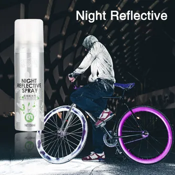 

Car Decoration Mark Spray Night Reflective Spray Running Bike Fluorescence Paint Anti Accident Safety Mark Outdoor Tools 130ml