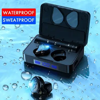 

Sports Earset 9D Stereo HD Sound CVC8.0 Noise Reduction Earbuds TWS Wireless Earphone Bluetooth 5.0 3600mAh Charging Case r60