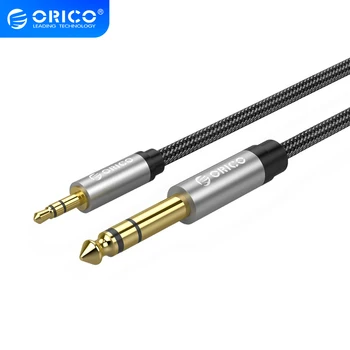 

ORICO 3.5mm Male to 6.5mm Male Splitter Audio Cable 6.35mm to 3.5mm Audio Extension Cable for Phone Mixer Amplifier Speaker