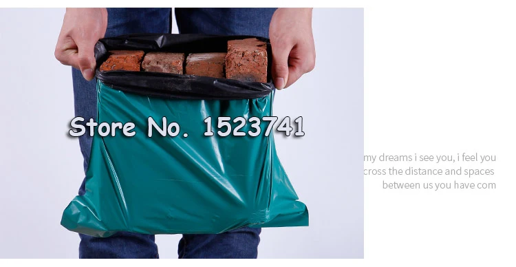 Высокое качество 45*60 см 100 шт Большой размер зеленый цвет конверт/почтовая сумка/курьерский Конверт Экспресс-мешок утолщенная водонепроницаемая сумка посылка
