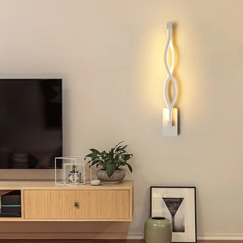 

Creative Nordic Led Wall Lamp Living Room Aisle Bedside Decorative Sconce Wall Lights Acrylic Postmodern Bedroom Design Wandlamp