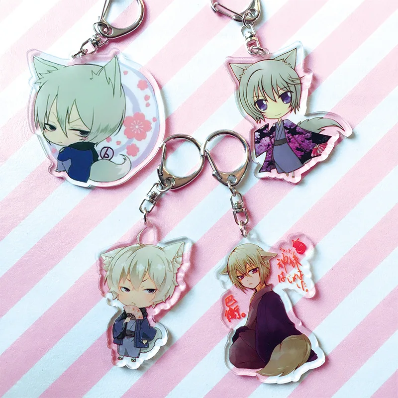 

Anime Kamisama Hajimemashita Tomoe Cute Acrylic Figure keychain Keyring Decoration Collection Model Toy Cosplay