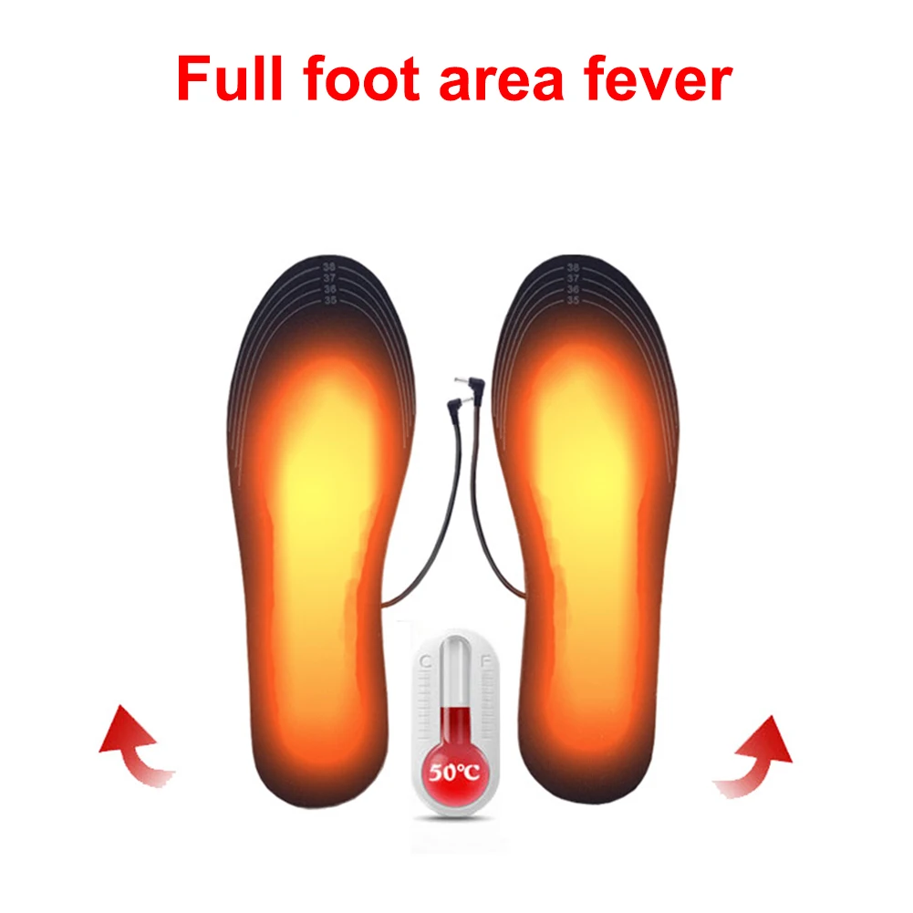 Прямая поставка 1 пара USB Обогреваемые стельки для обуви ножной согревающий конверт обогреватель для ног носок коврик спортивные нагревательные Стельки зимние теплые для улицы