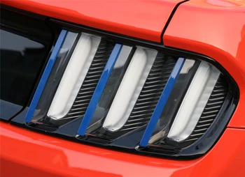 

ABS Car Exterior Decoration Tail Light Decoration Bar Frame Cover for Ford Mustang 2015+ Stylish Decals Colorful Stickers