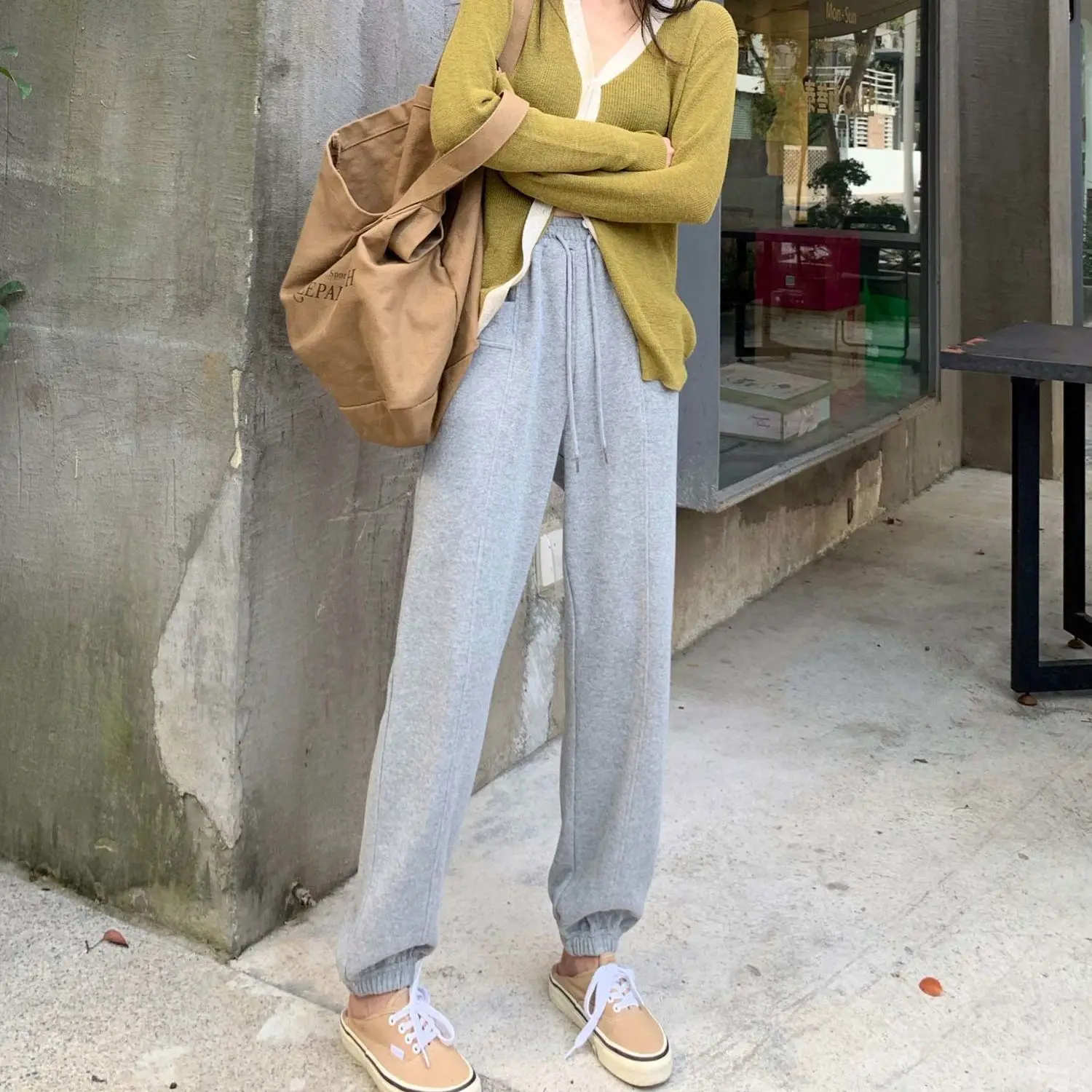   ϶ Ʈ ƮƮ ̵  α ǻ Streetwear Drawstring м Basic Mujer Ins Empire College New