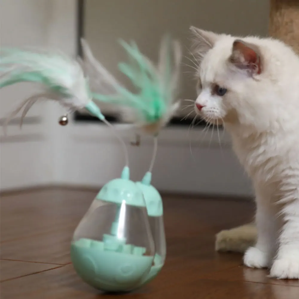 Pet Tumbler медленная кормушка игрушка для кошек Интерактивная Автоматическая