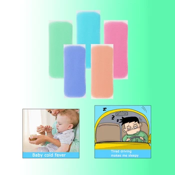 

5pcs/set Multi-functional Summer Down Fever Ice Cooling Patches Polymer Gel Outdoors Comfortable Practical Medical Plaster