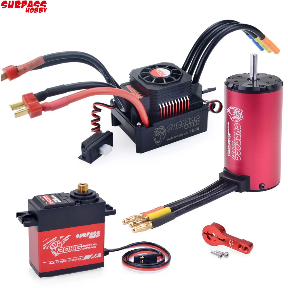 Rc Waterproof Combo 4076 2000kv 2250kv Brushless Motor W/ 120a 150a Brushless Esc With S2000ml