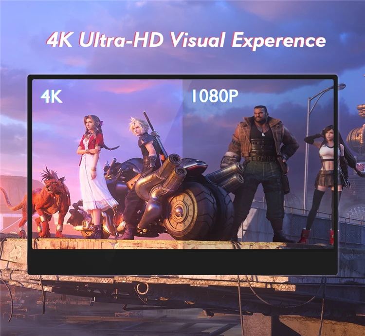 

Ultra-thin full HD USB Type-C port 13.3 inch 1920*1080 portable monitor for expand Laptop Phone Xbox PS4 game screen