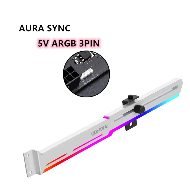 Argb Adapterasus Aura Sync Gpu Bracket - Rgb Aluminum Support