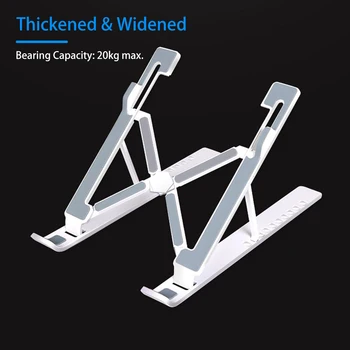 

Portable Laptop Stand Tabletop Foldable 10 Levels Adjustable Laptop Riser Ventilated Cooling Laptop Stand