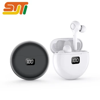 

TWS Bluetooth Earphone True Wireless LED Digital Display HD Call Supper Bass Handsfree AI Control TW13 Earbuds With Microphone