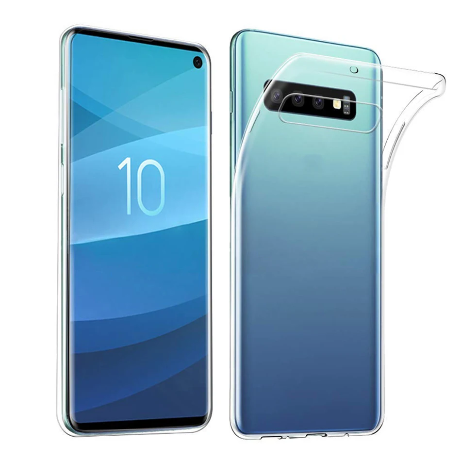 Чехол для samsung Galaxy Note 9 8 10 S9 S8 S10 плюс Capinhas прозрачный мягкий силиконовый чехол из ТПУ для samsung S9 S8 Note10 A30 A50 S7 S6 - Цвет: Transparent